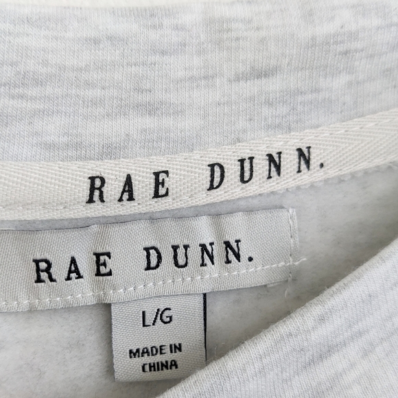 NWT Rae Dunn Faith Family Football Fall Raglan Lightweight Sweatshirt L 🍁 - Picture 5 of 10